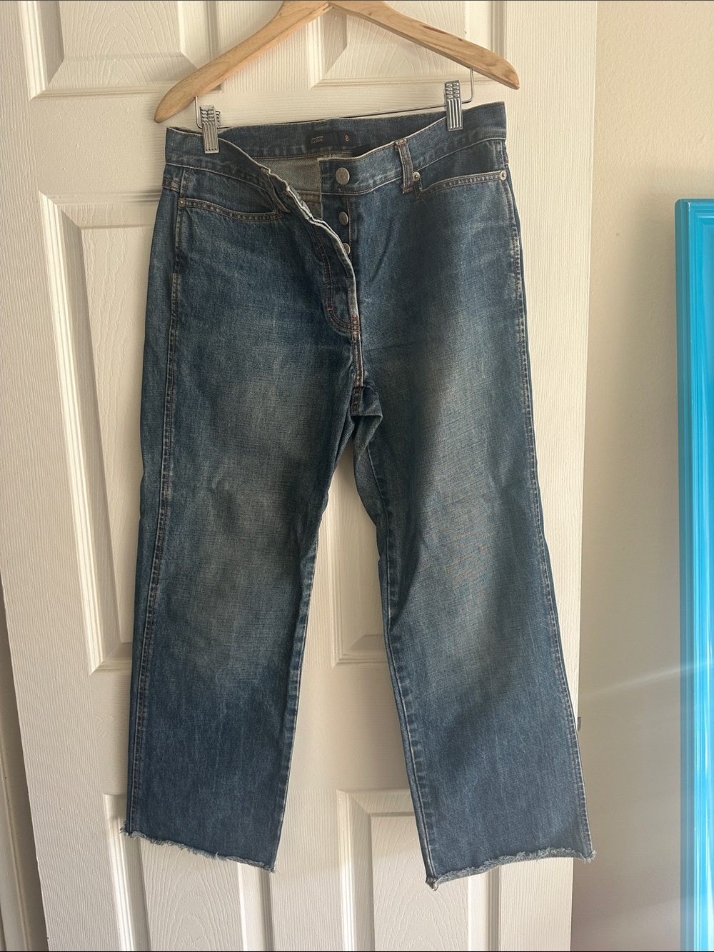 Jcrew Blue Straight-Leg Jeans